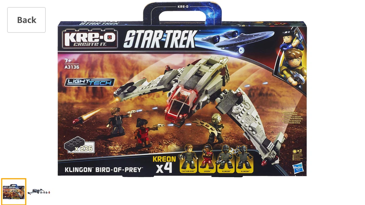 BNIB — KRE-O Star Trek Klingon Bird-of-Prey