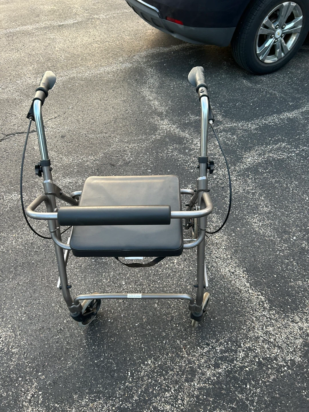 DML Four-Wheel Rolling Walker with Seat and Basket - photo 2
