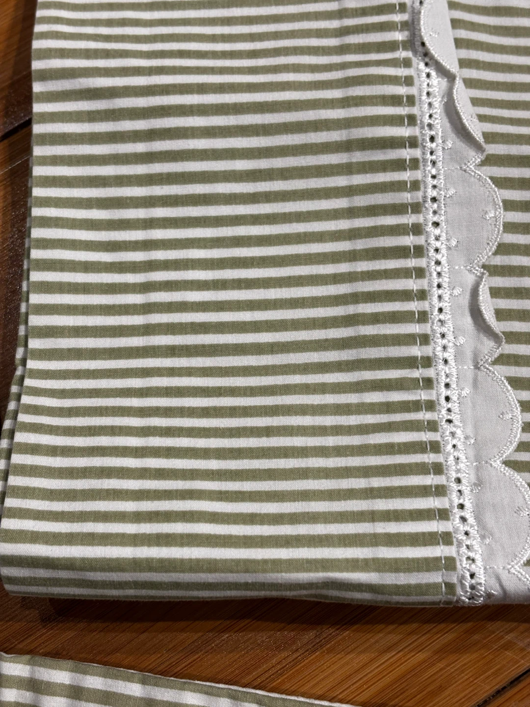 Green Striped Bedding Set - photo 2