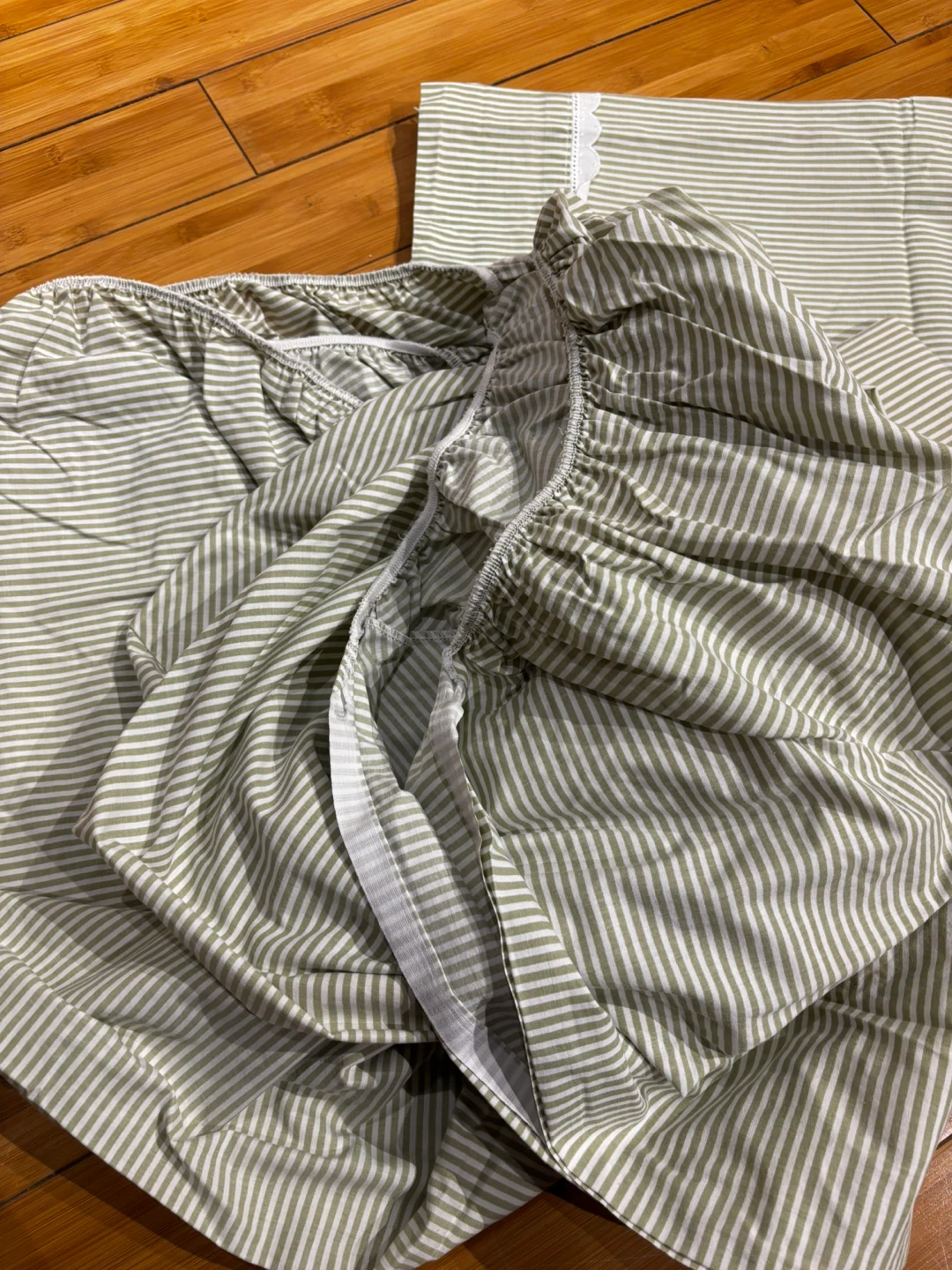 Green Striped Bedding Set - photo 5