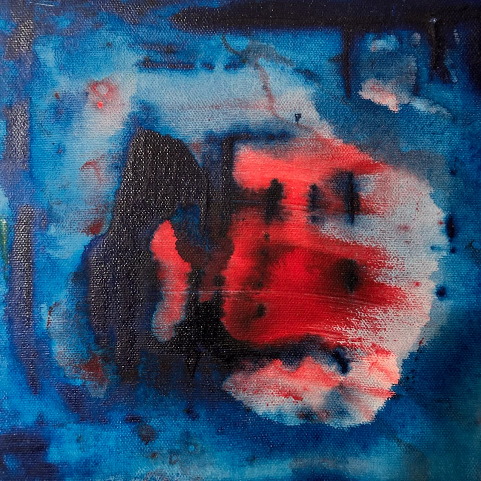 Ember an Abstract Acrylic Painting on Canvas