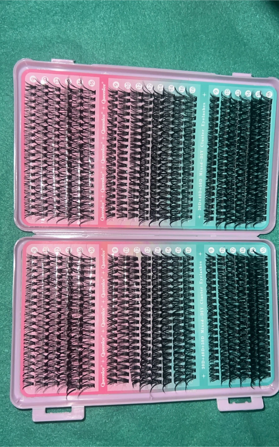 Queennice DIY Cluster Eyelash Kit 16mm-8mm