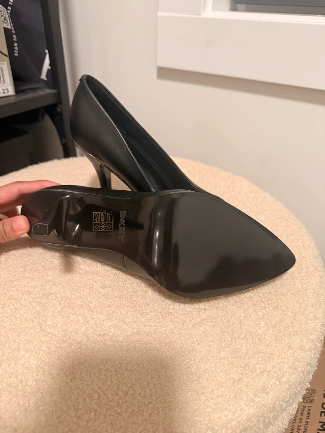 DKNY Black Pointed Toe Heels - photo 2
