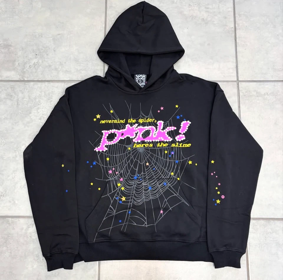SP5DER Black Hoodie
