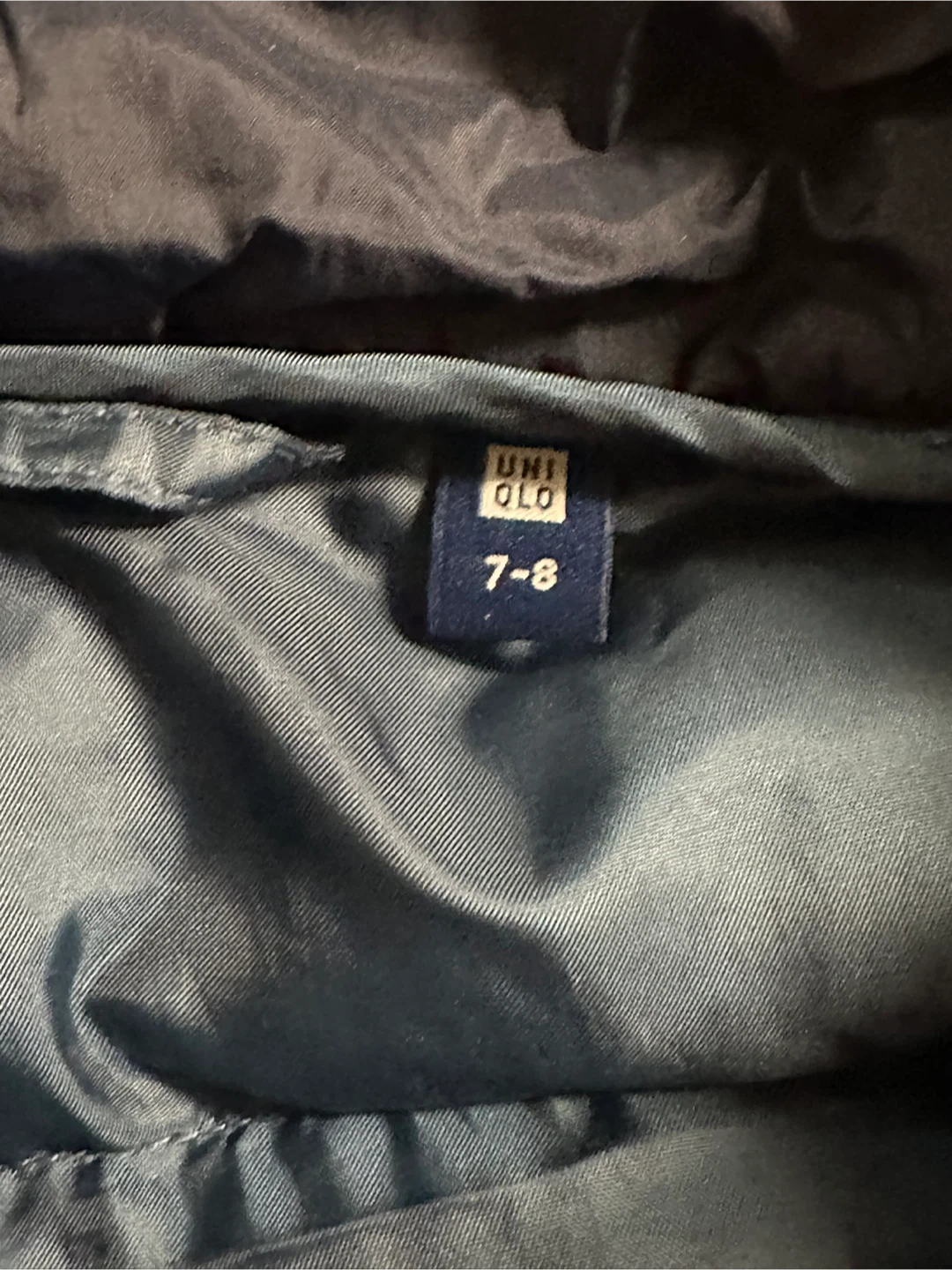 Uniqlo Navy Puffer Jacket - Size 7-8 - photo 2