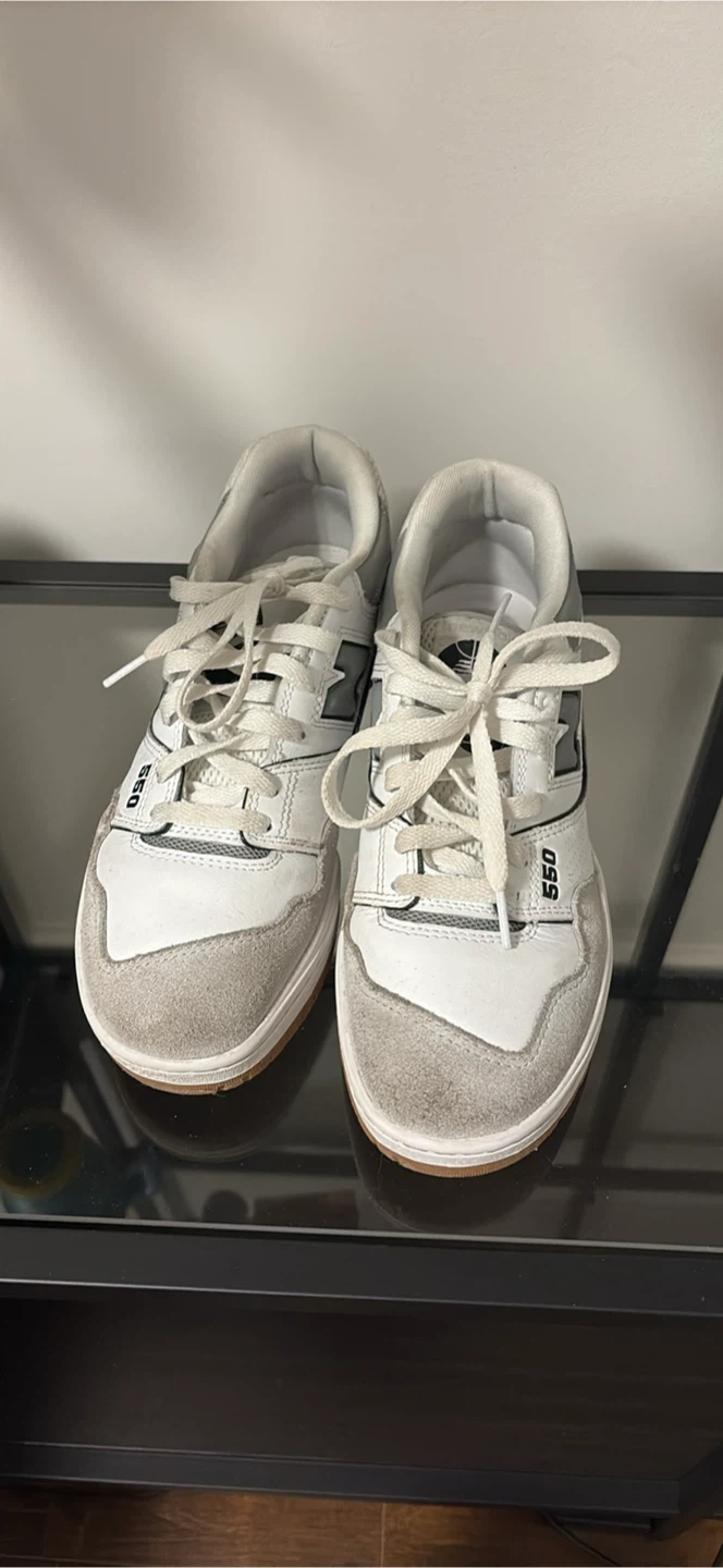 New Balance 550 White and Grey Sneakers - photo 3