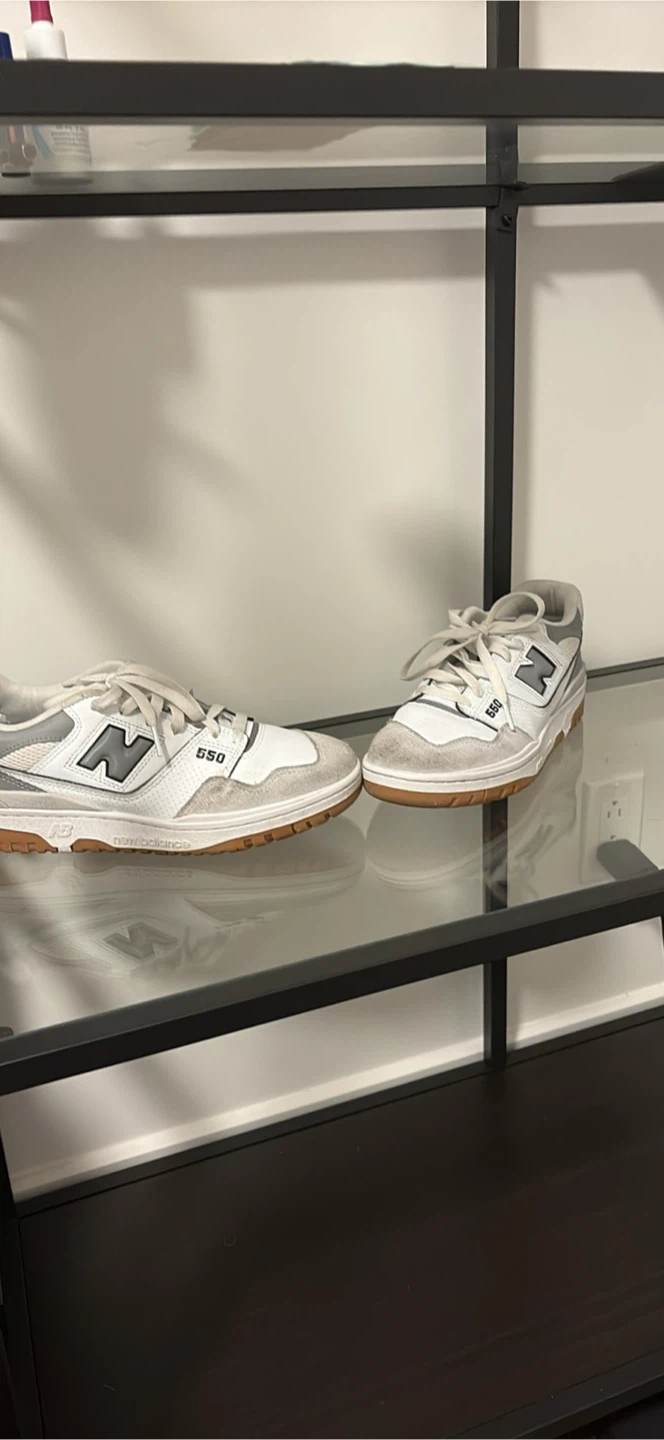 New Balance 550 White and Grey Sneakers - photo 4