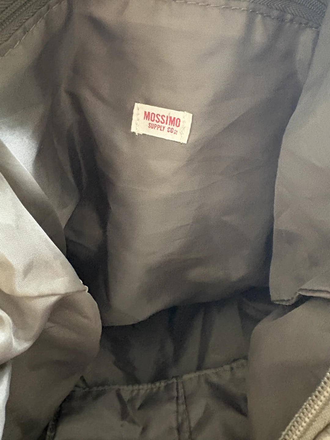 Mossimo Supply Co. Taupe Multi-Pocket Cargo Convertible Bag - photo 3