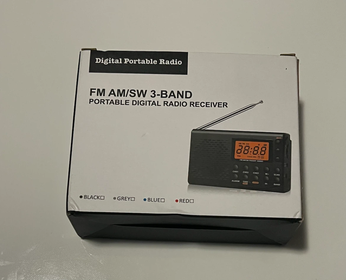 Digital Portable Radio FM AM/SW 3-Band Receiver