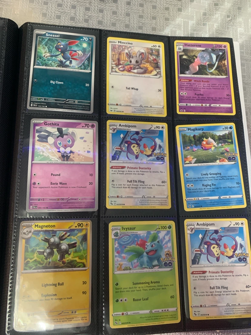 Assorted Pokemon Trading Cards in Binder - photo 2