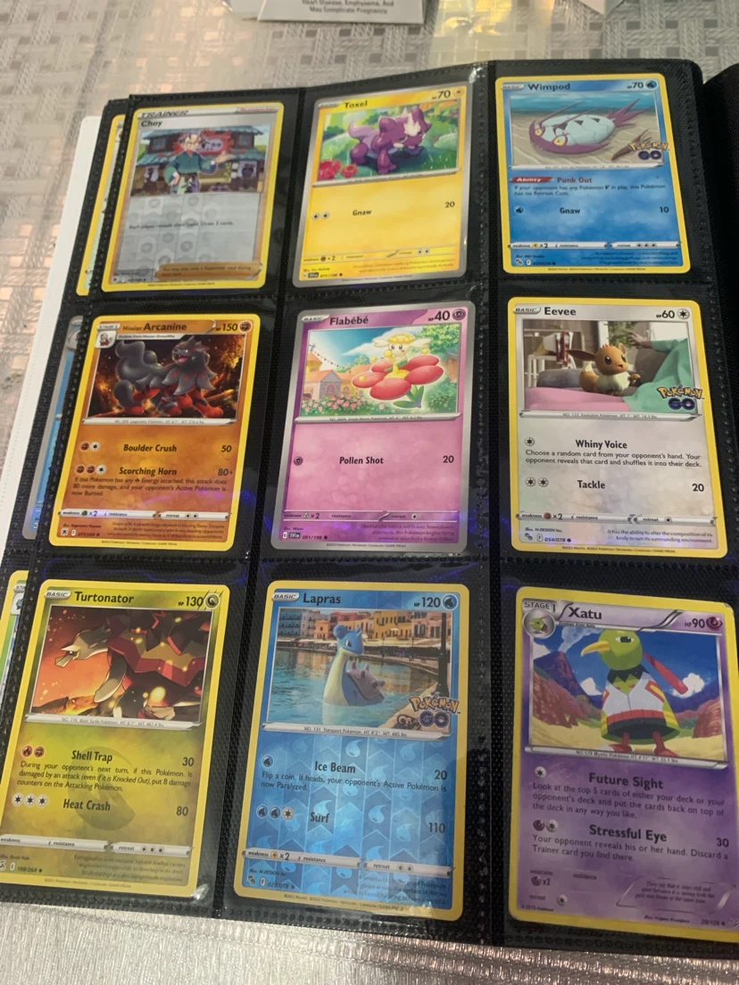 Assorted Pokemon Trading Cards in Binder - photo 3