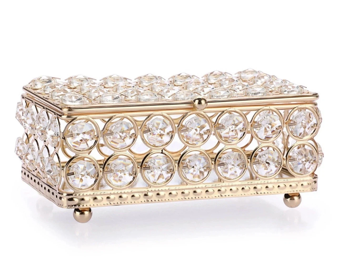 Gold Crystal Jewelry Box Organizer - photo 2