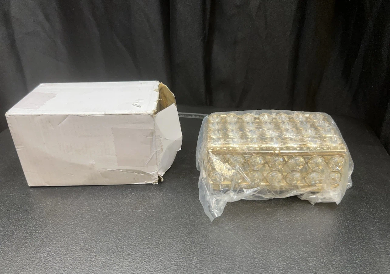 Gold Crystal Jewelry Box Organizer - photo 4