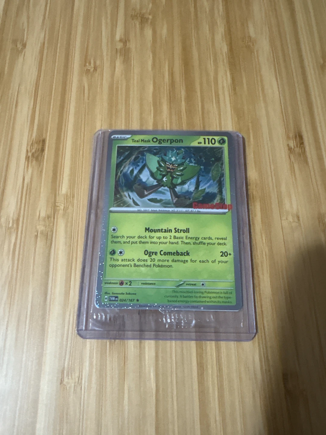 Teal mask ogerpon Pokémon card