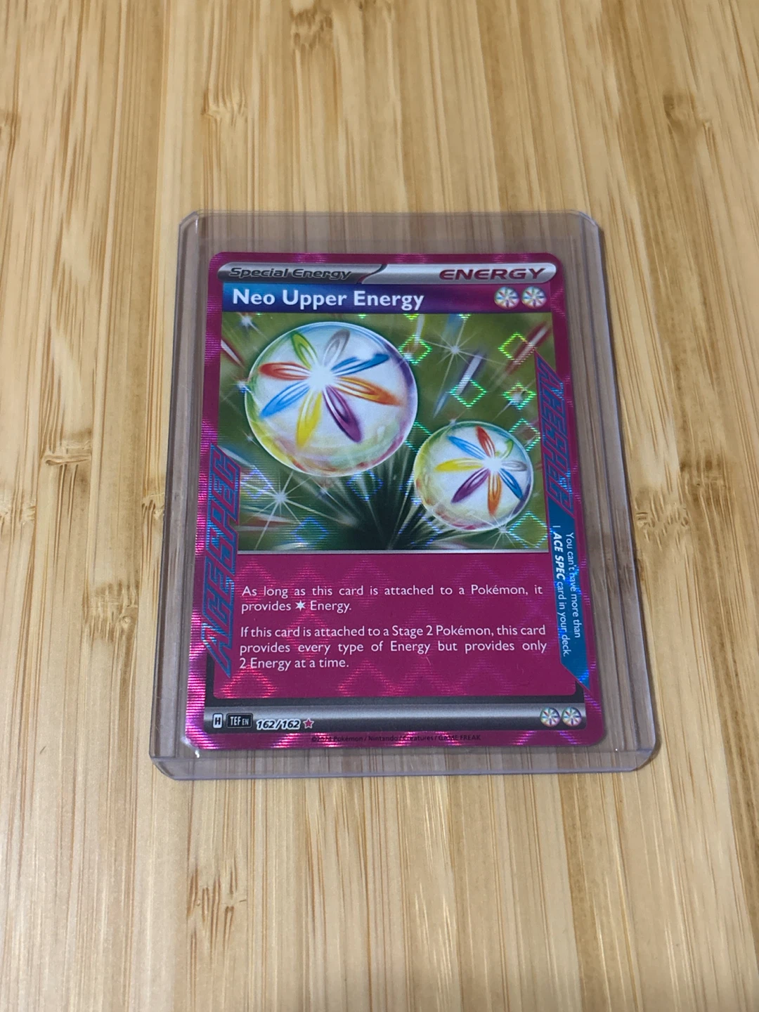 Neo upper energy Pokémon card
