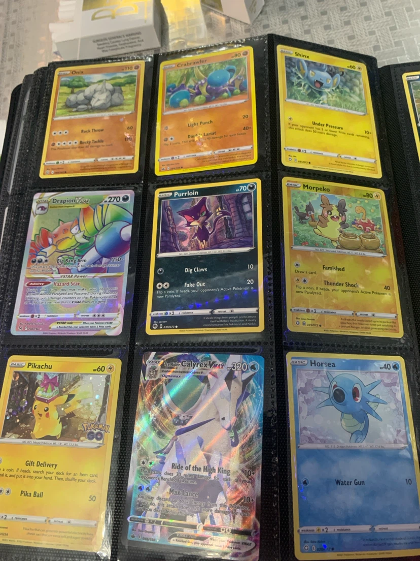 Assorted Pokemon Card Collection in Binder