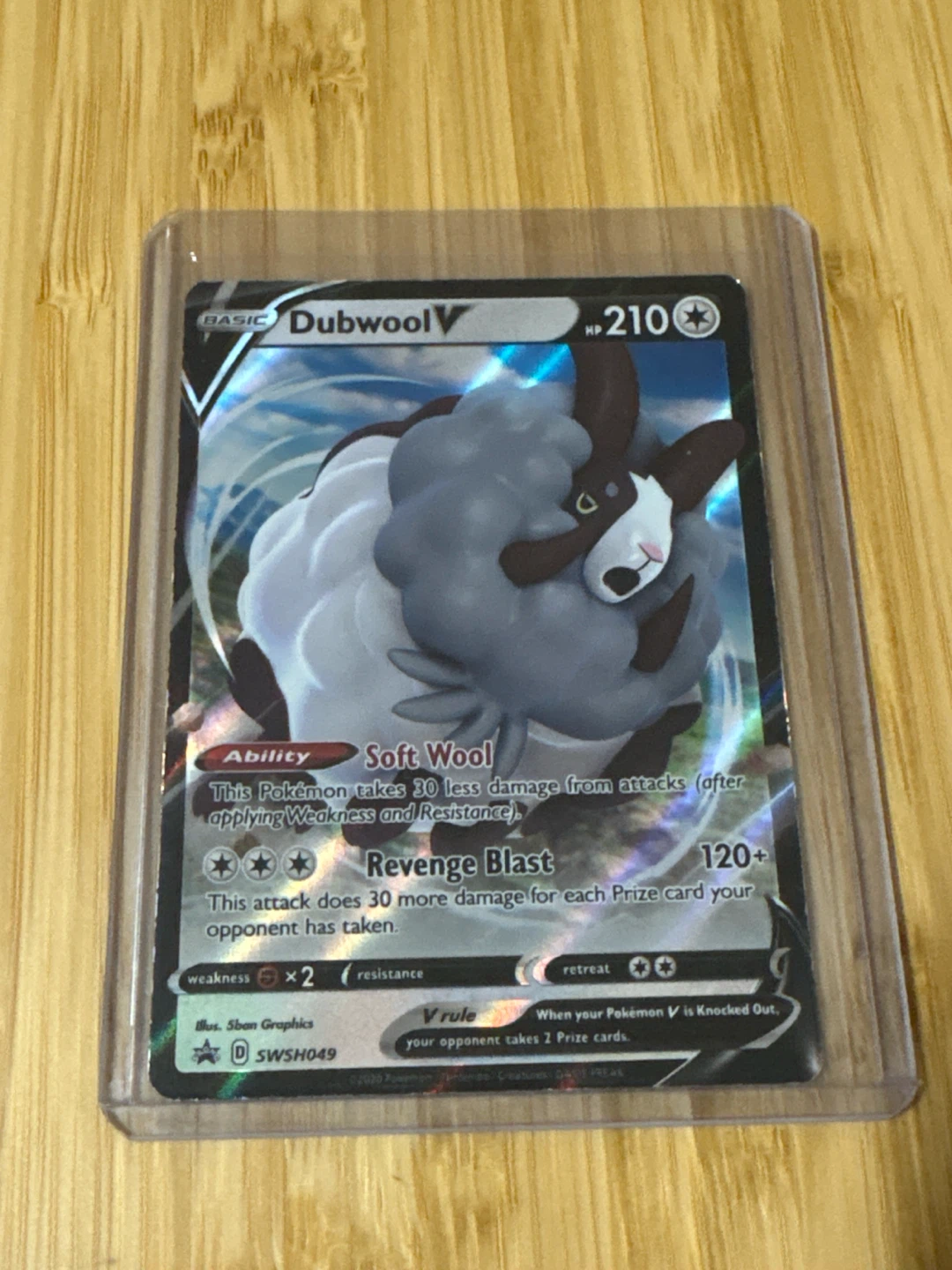 Dubwool V Pokémon card