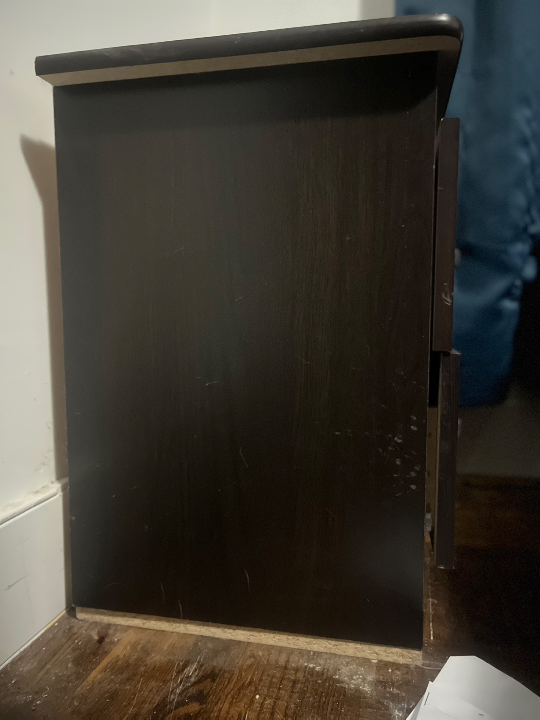 Dark Brown 2-Drawer Bedside Table - photo 2