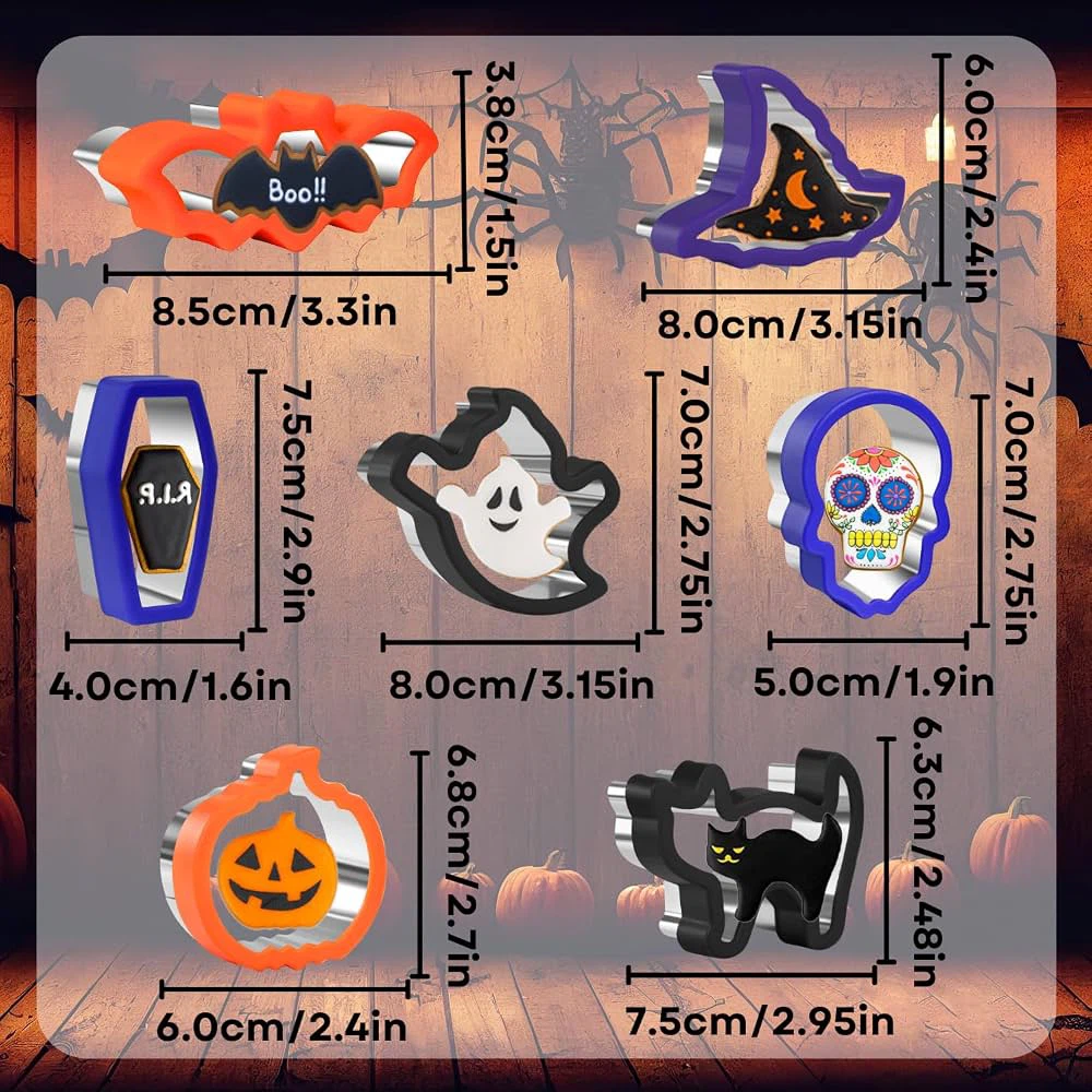 New Halloween cookies 7 pieces cutters - photo 3