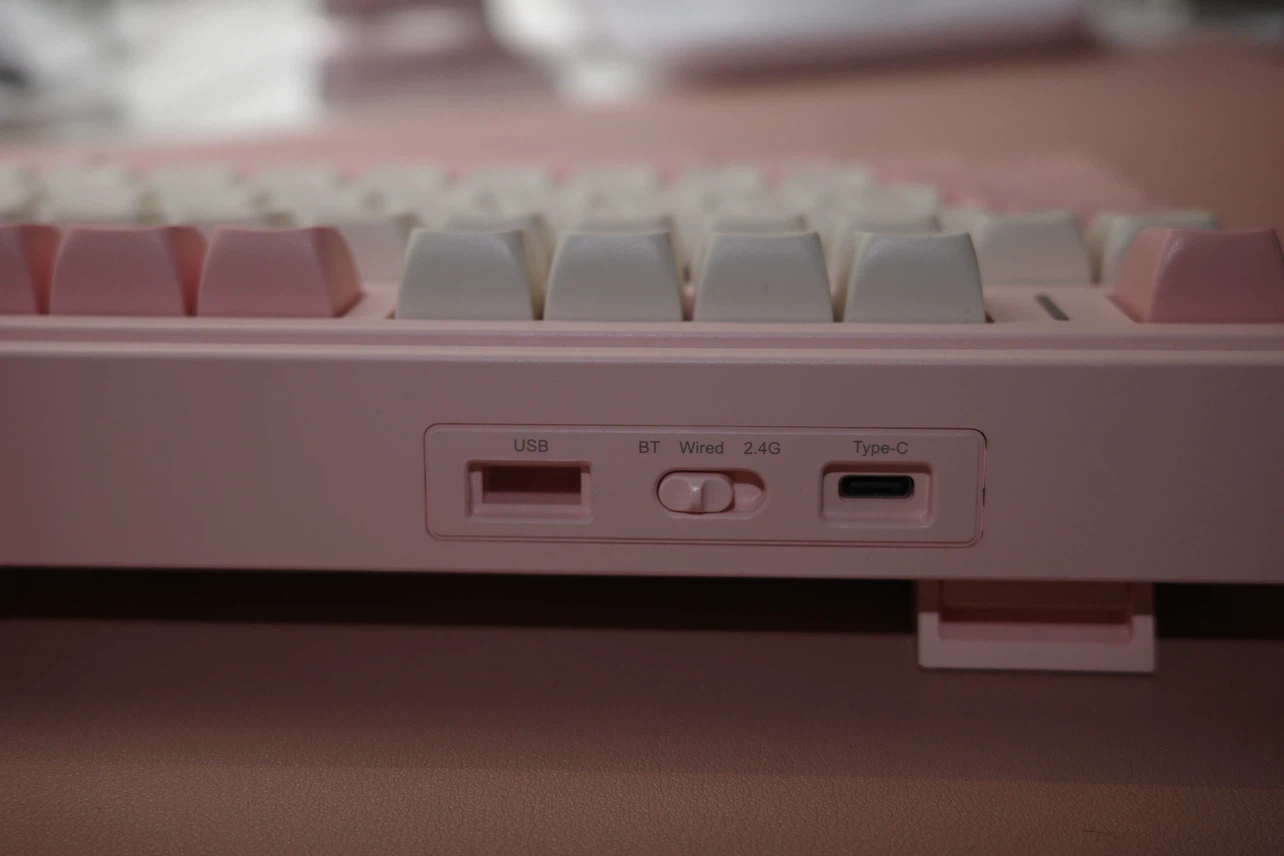 AULA F75 75% Wireless Mechanical Keyboard Pink Creamy Keyboard - photo 5