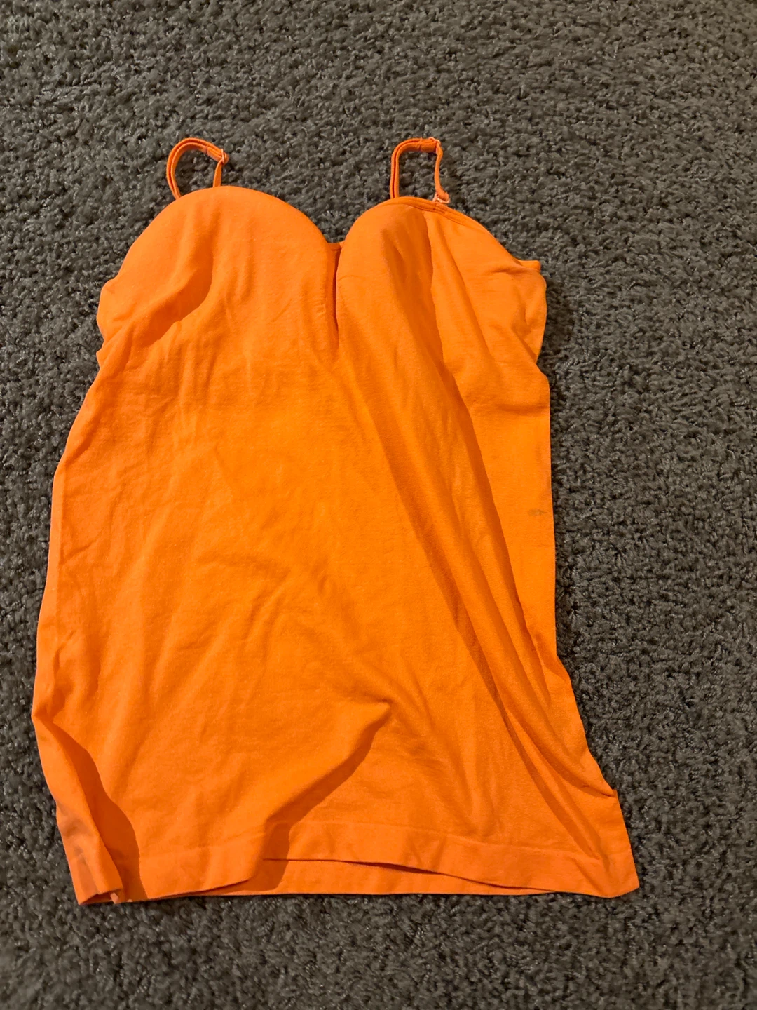 Orange Spaghetti Strap Camisole/tube top