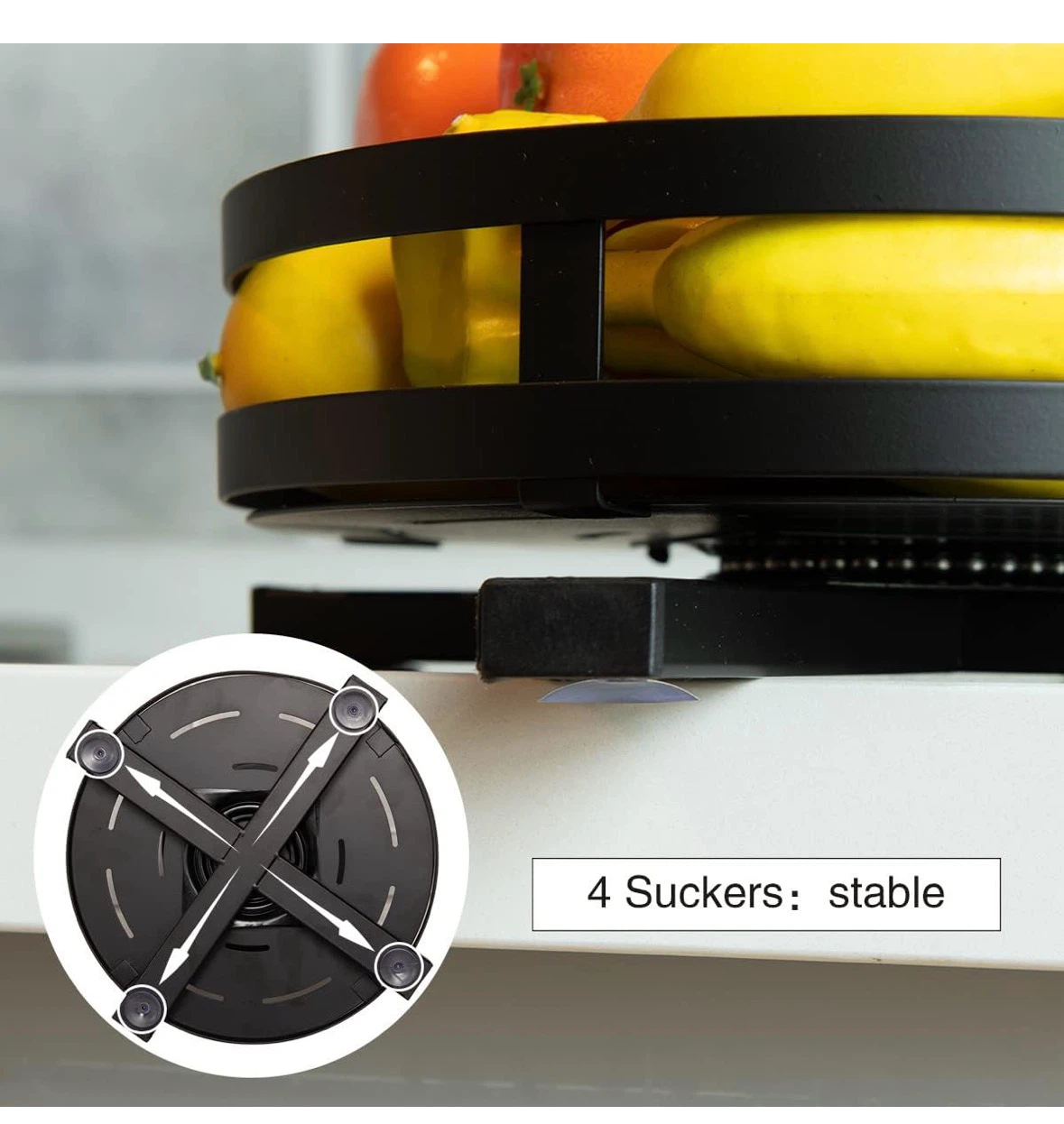 Metal Two-Tier Rotatable Kitchen Tray - photo 4