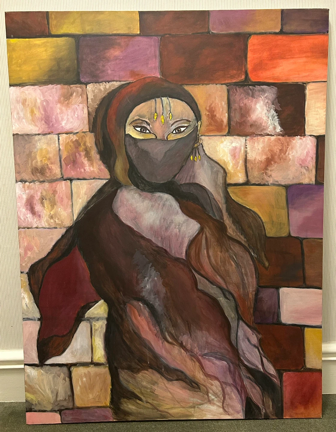Original Portrait Painting on Canvas