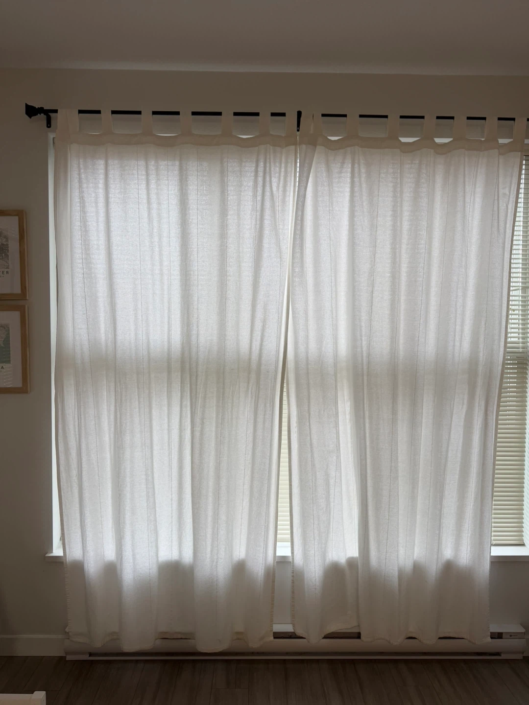 White Tab-Top Curtains