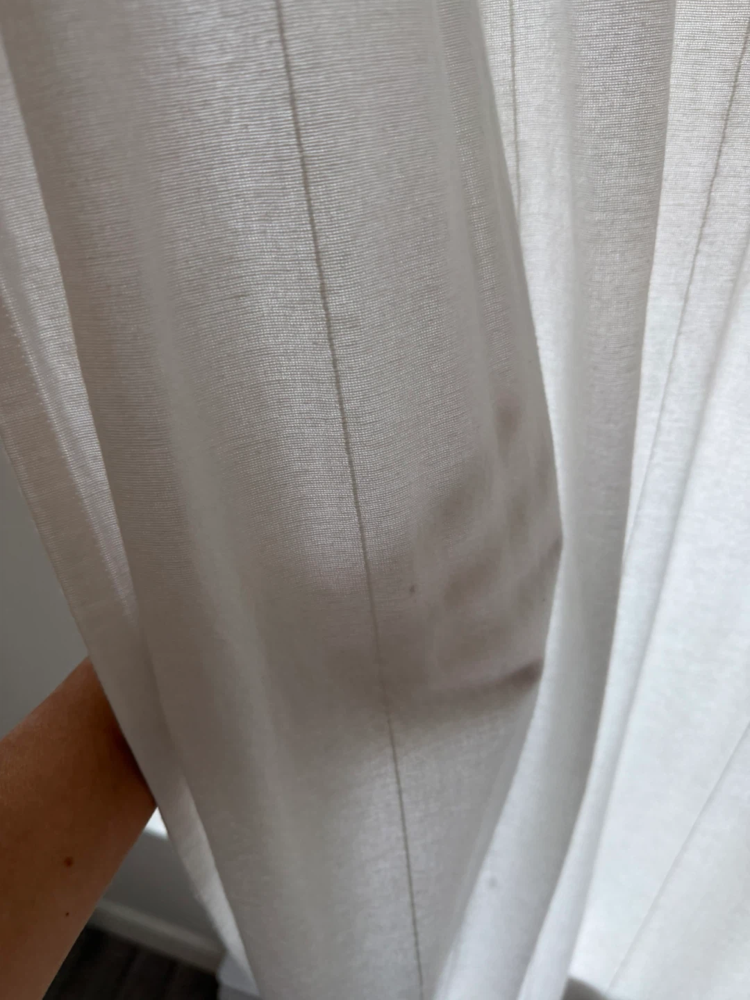 White Tab-Top Curtains - photo 3