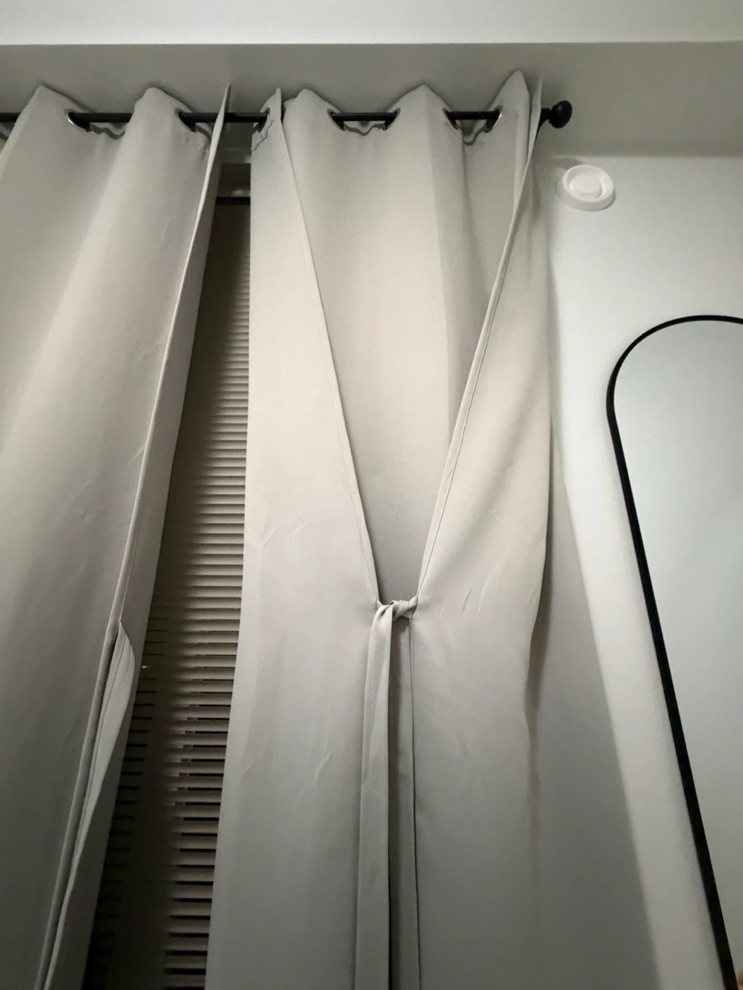Light Grey Grommet Curtains - photo 4