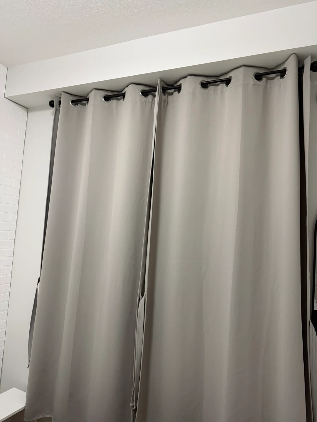 Light Grey Grommet Curtains - photo 5