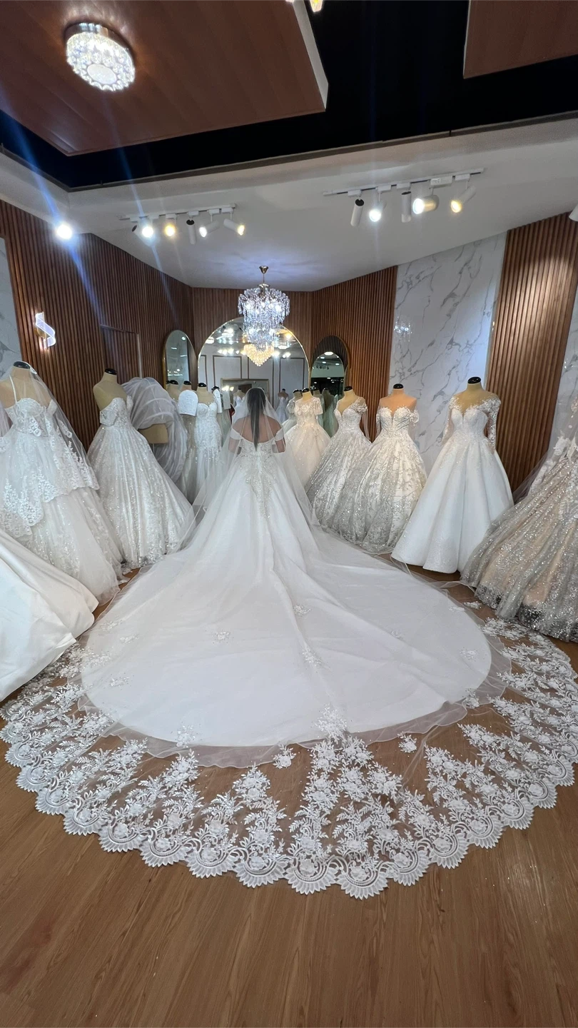 Off-Shoulder Wedding Ball Gown