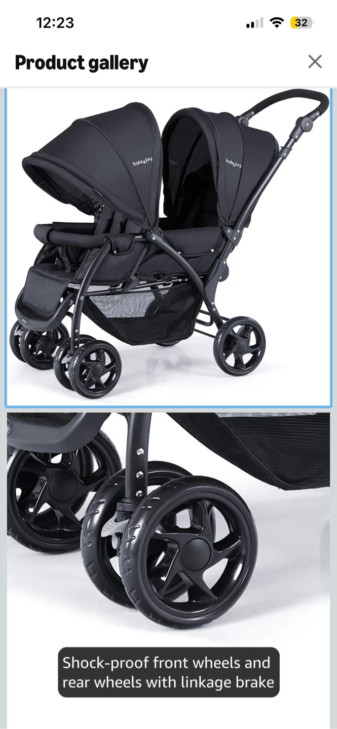 BabyJoy Double Stroller