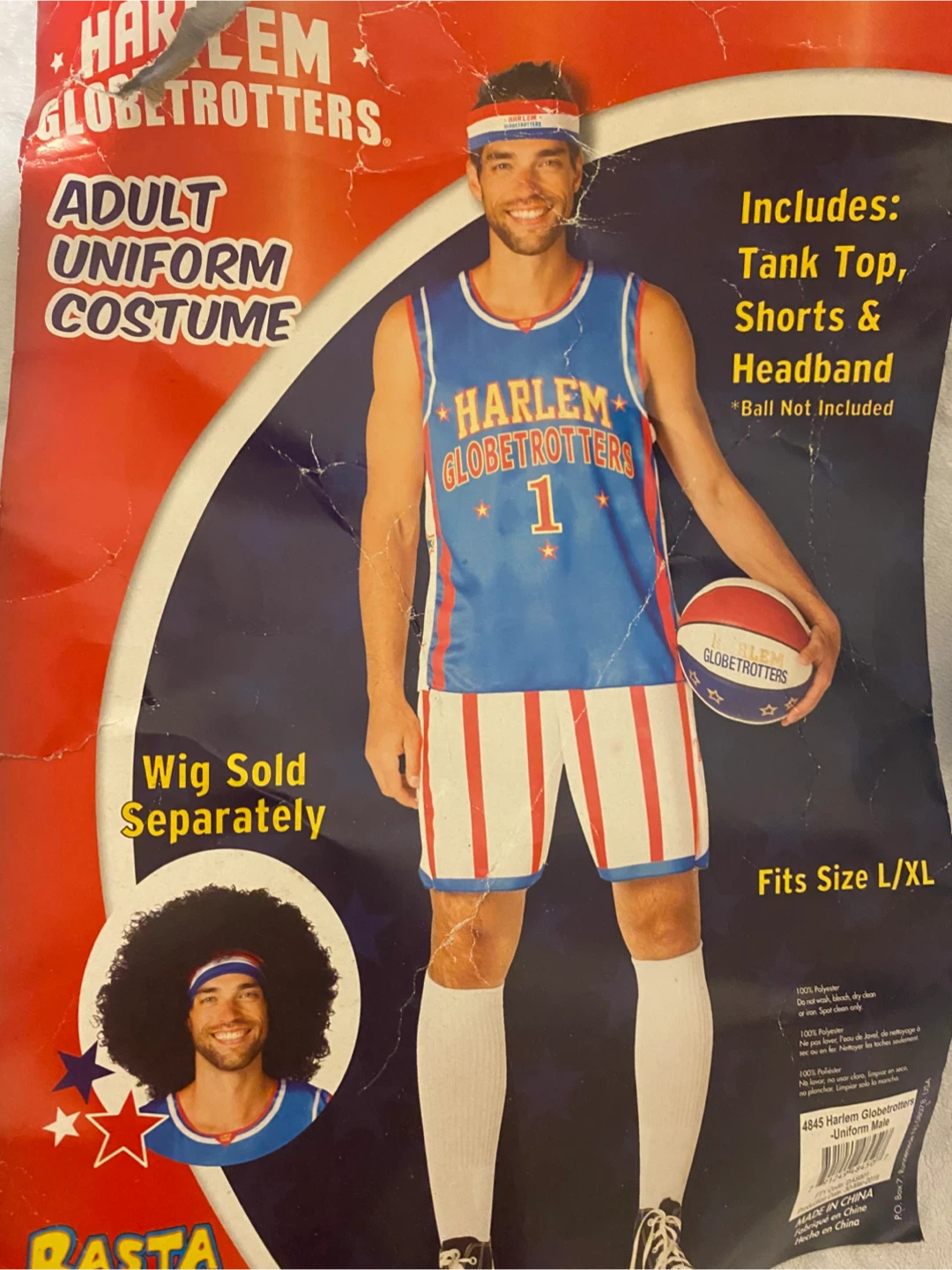 Harlem Globetrotters Adult Uniform Costume