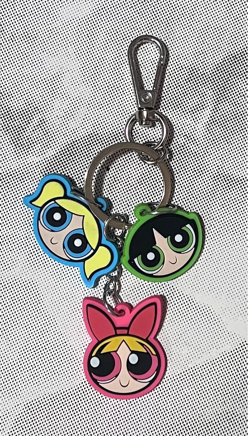 Powerpuff Girls Charm Keychain