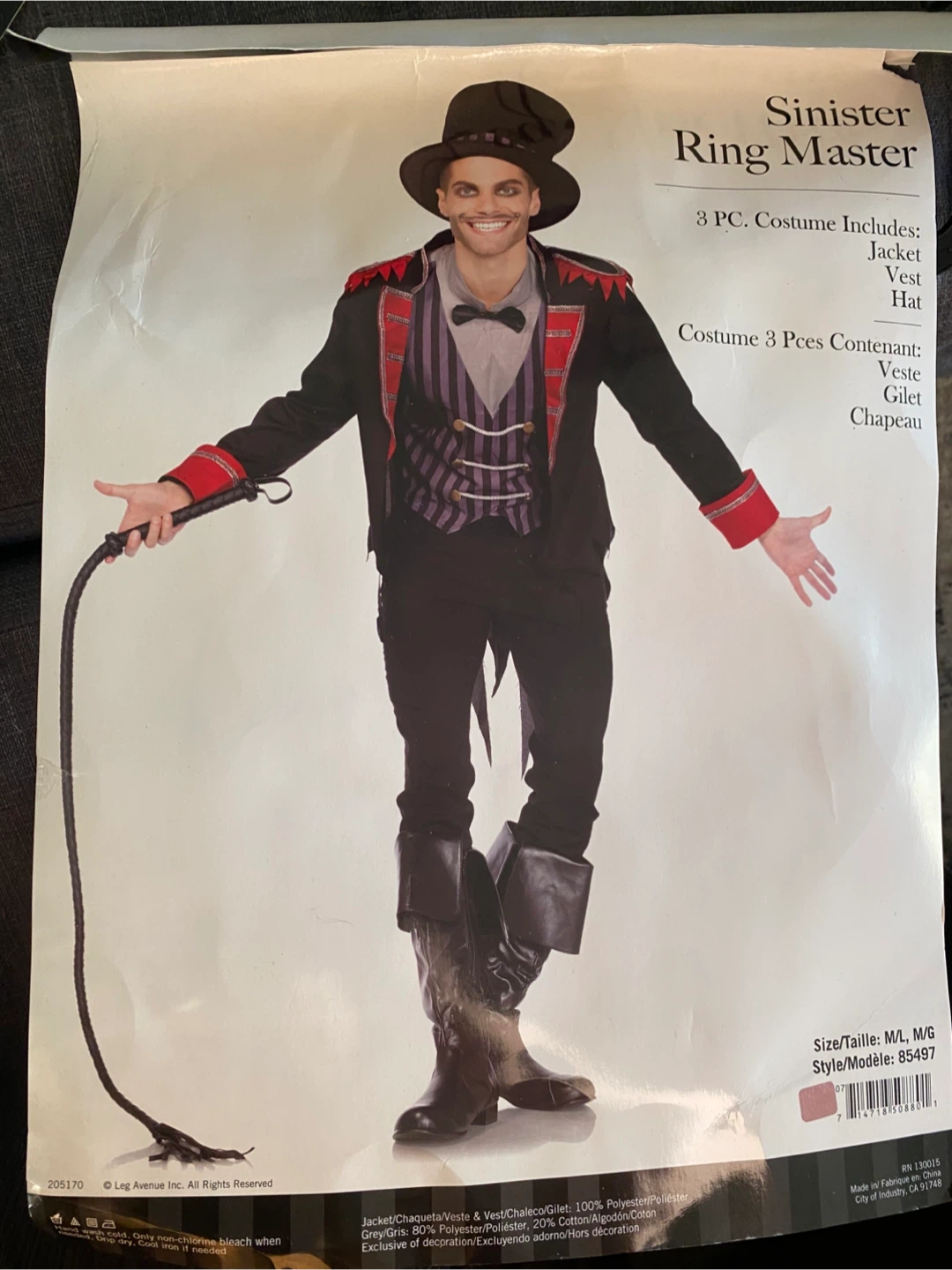 Sinister Ring Master Costume