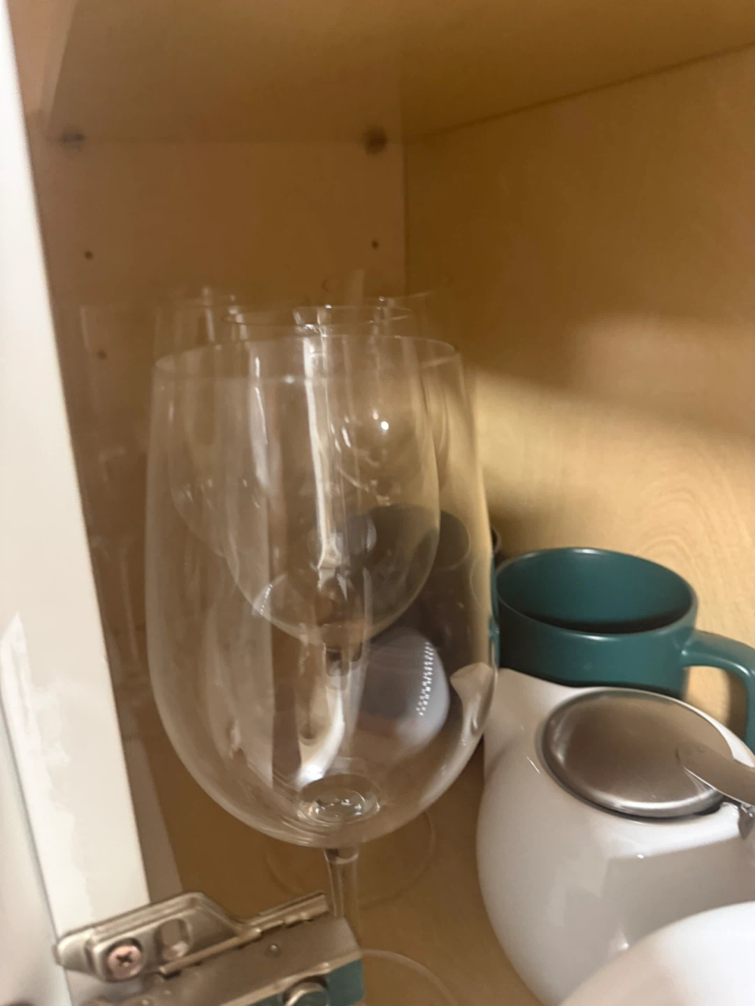Set of Clear Wine Glasses