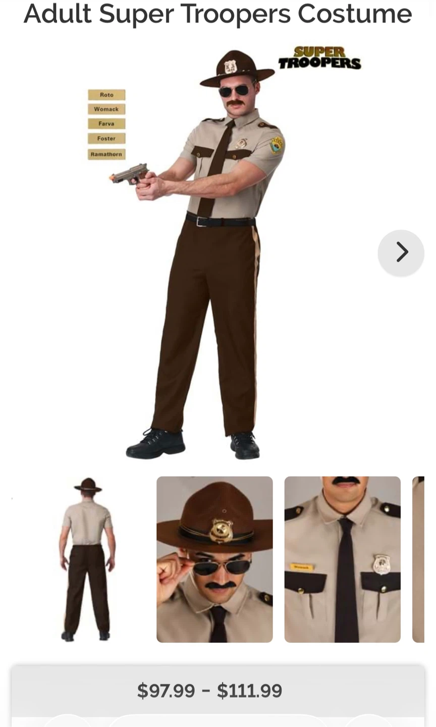 Super Troopers Costume Set