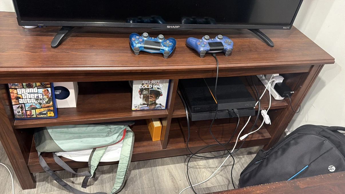 Sharp 50-inch LED Roku TV and tv stand - photo 2