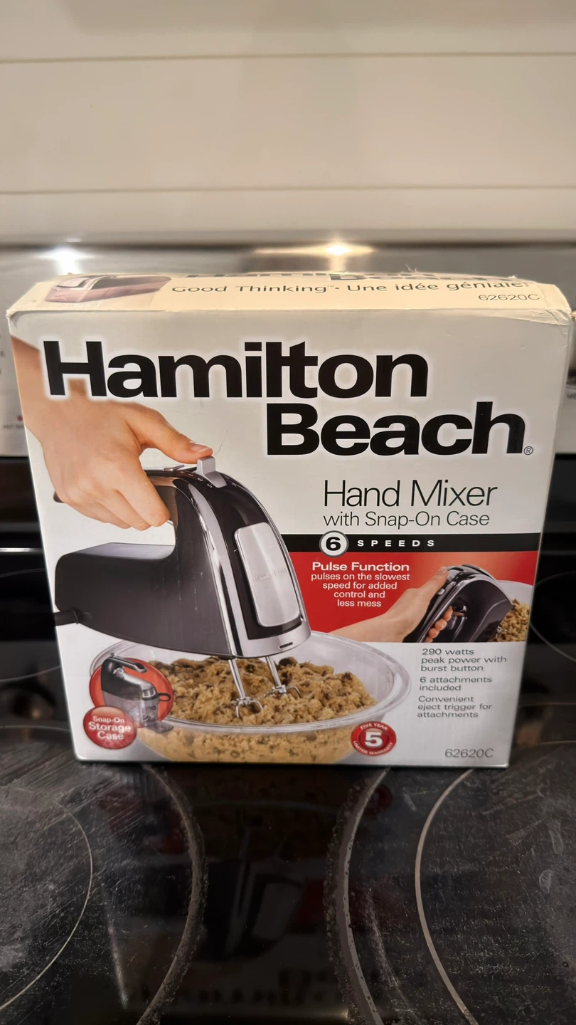 Hamilton Beach 6-Speed Hand Mixer with Snap-On Case