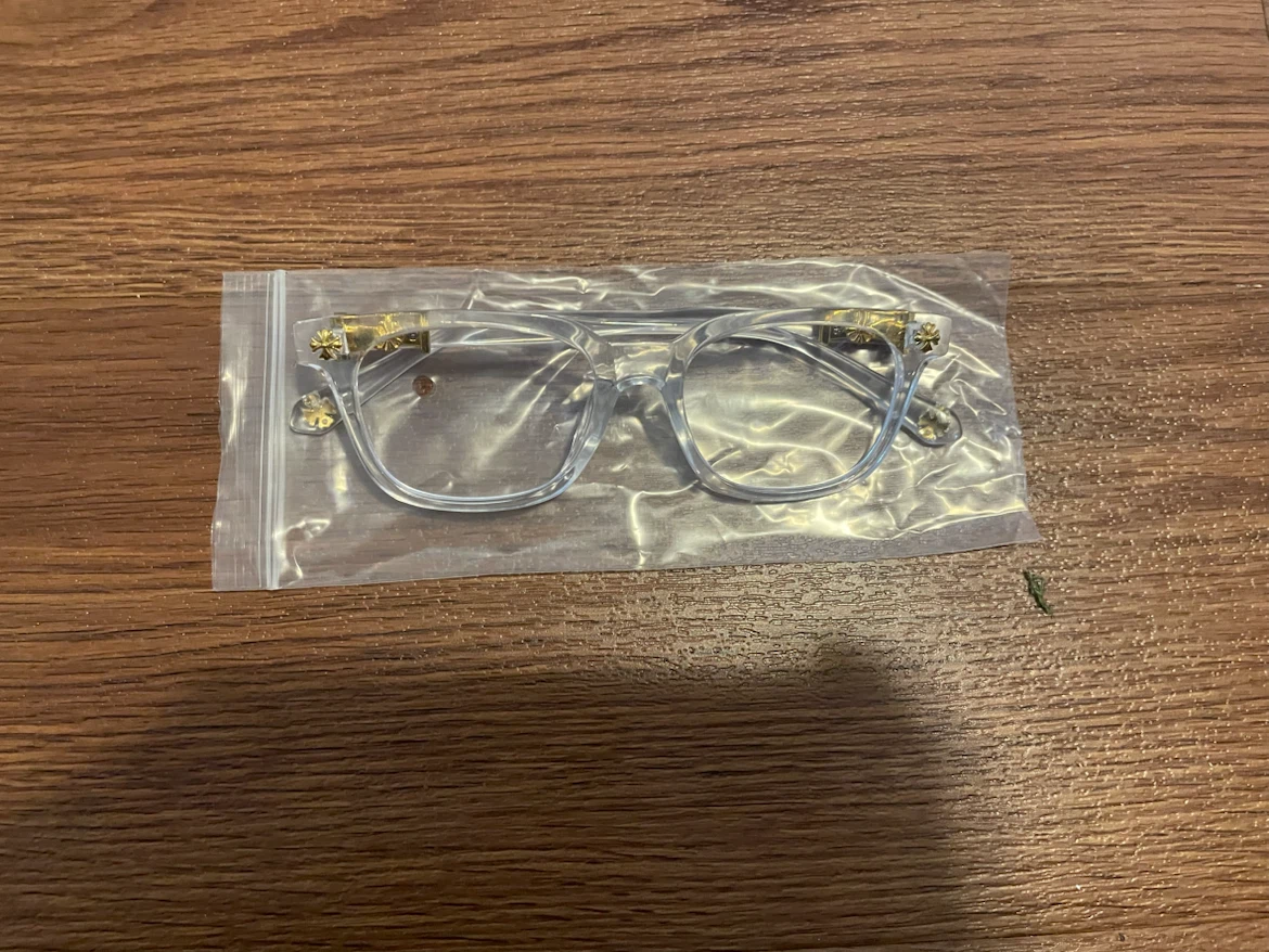 Chrome heart glasses