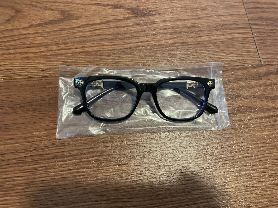 Chrome heart glasses