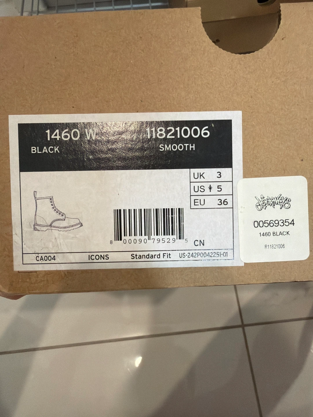 Dr. Martens 1460 W Black Smooth Boots - photo 2
