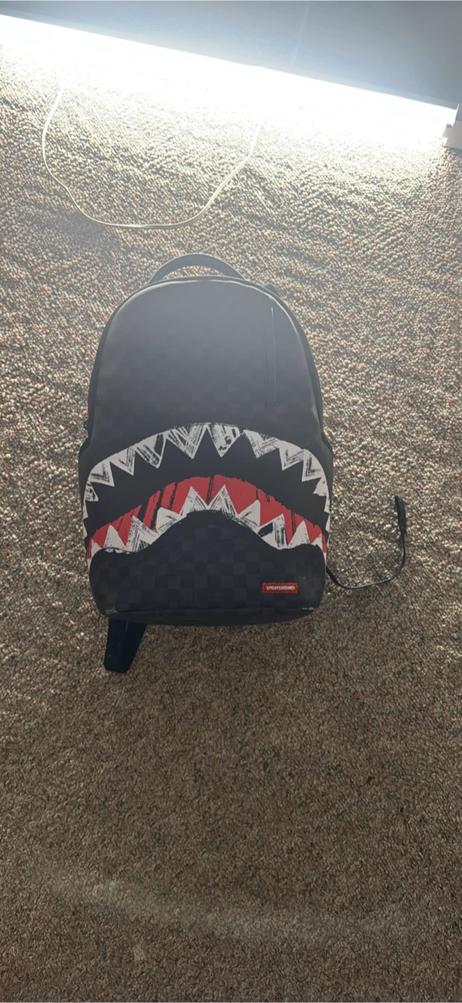 Sprayground Black Shark Mouth Backpack