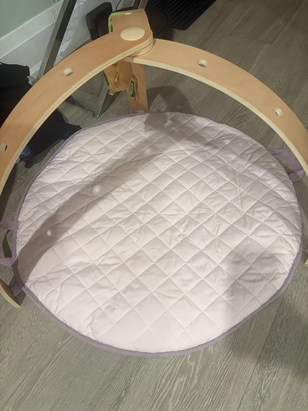 Baby Wooden Play Gym with Quilted Mat - photo 4
