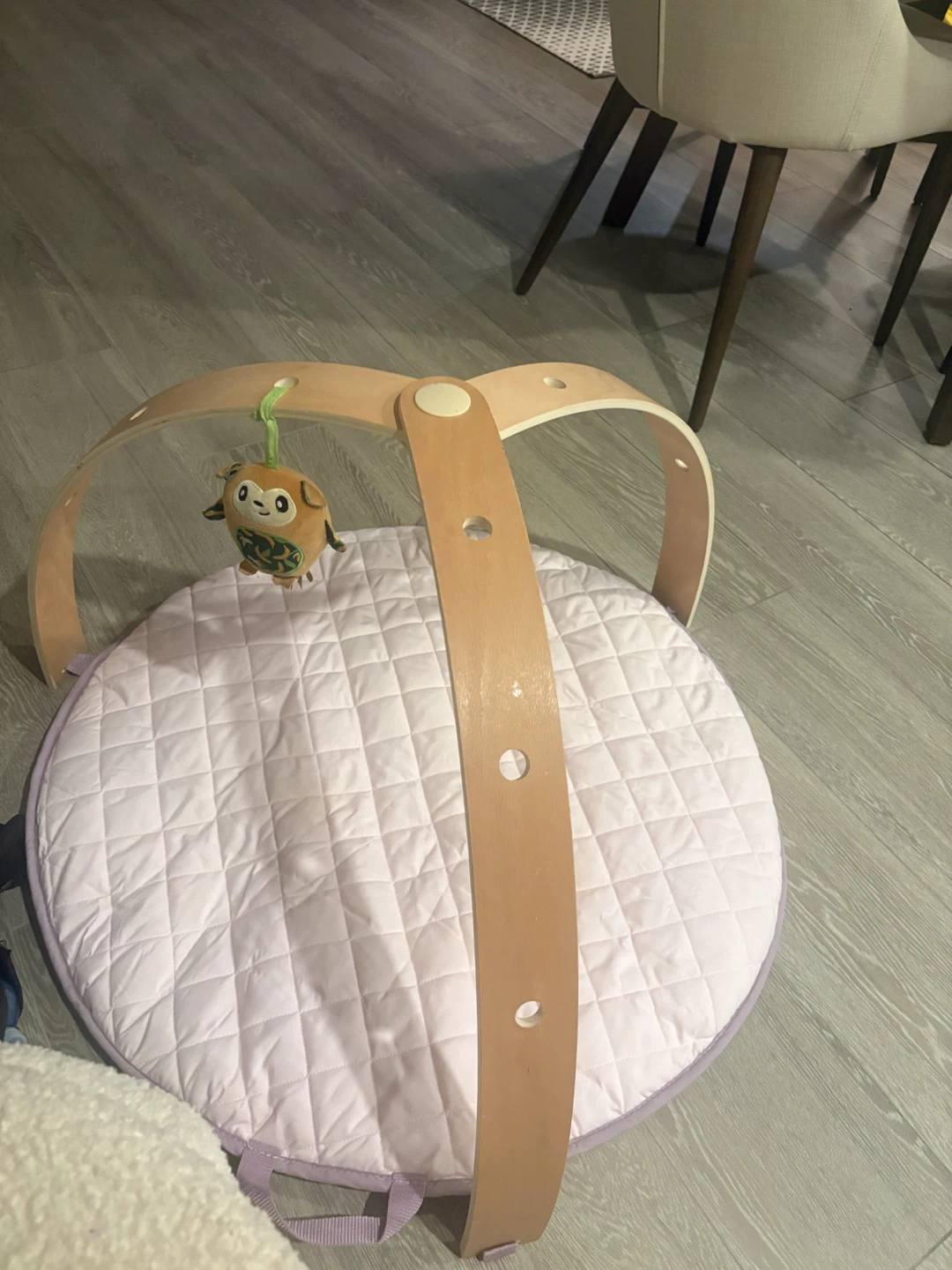 Baby Wooden Play Gym with Quilted Mat - photo 3