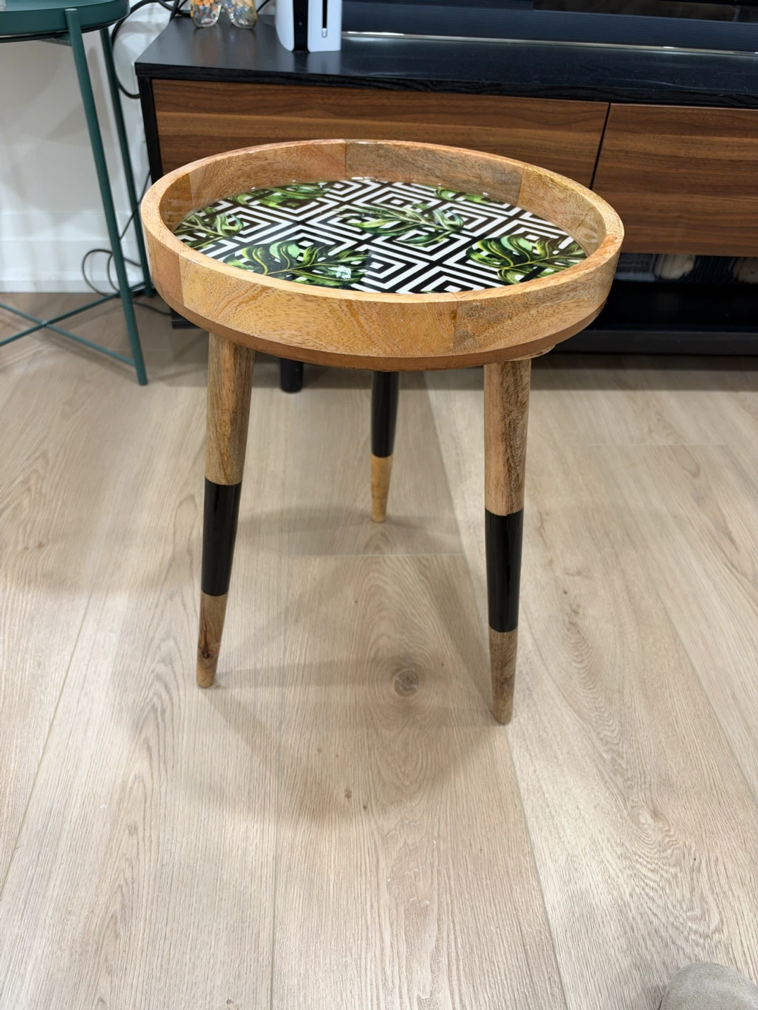 Wooden Accent Side Table