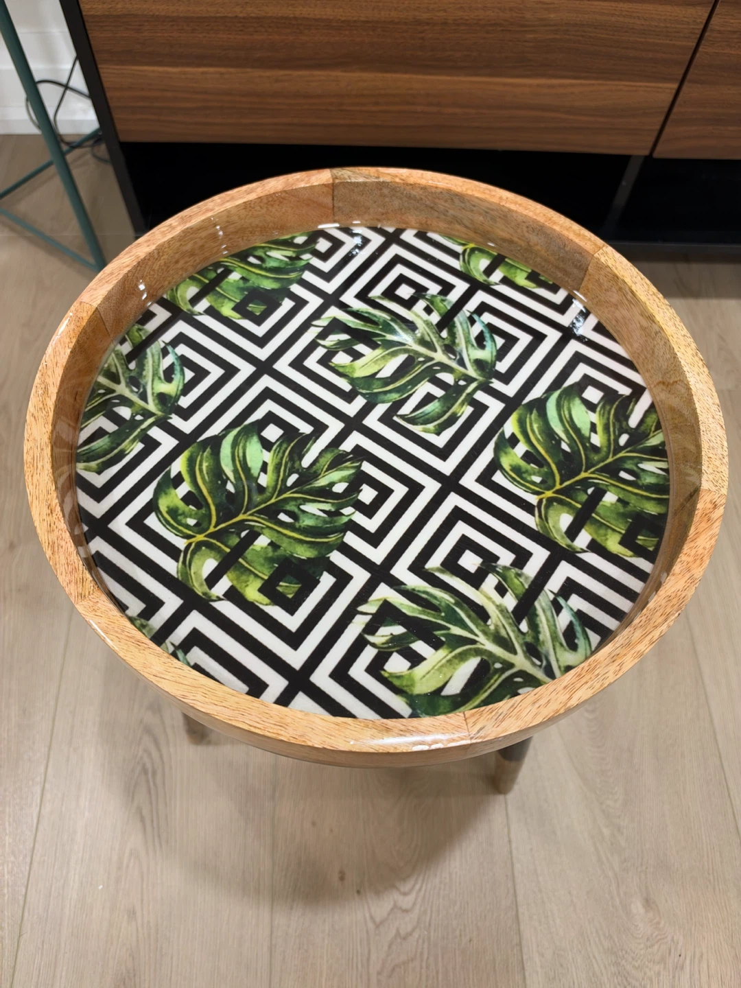 Wooden Accent Side Table - photo 2