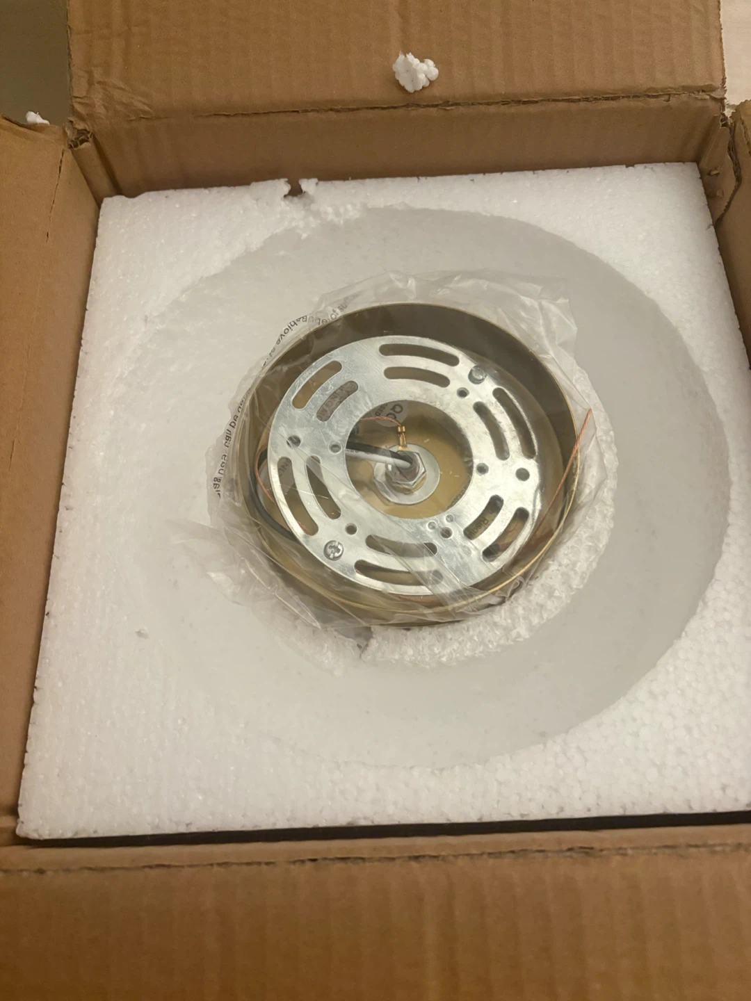 Modern Gold and Glass Flush Mount Light Fixture - photo 5