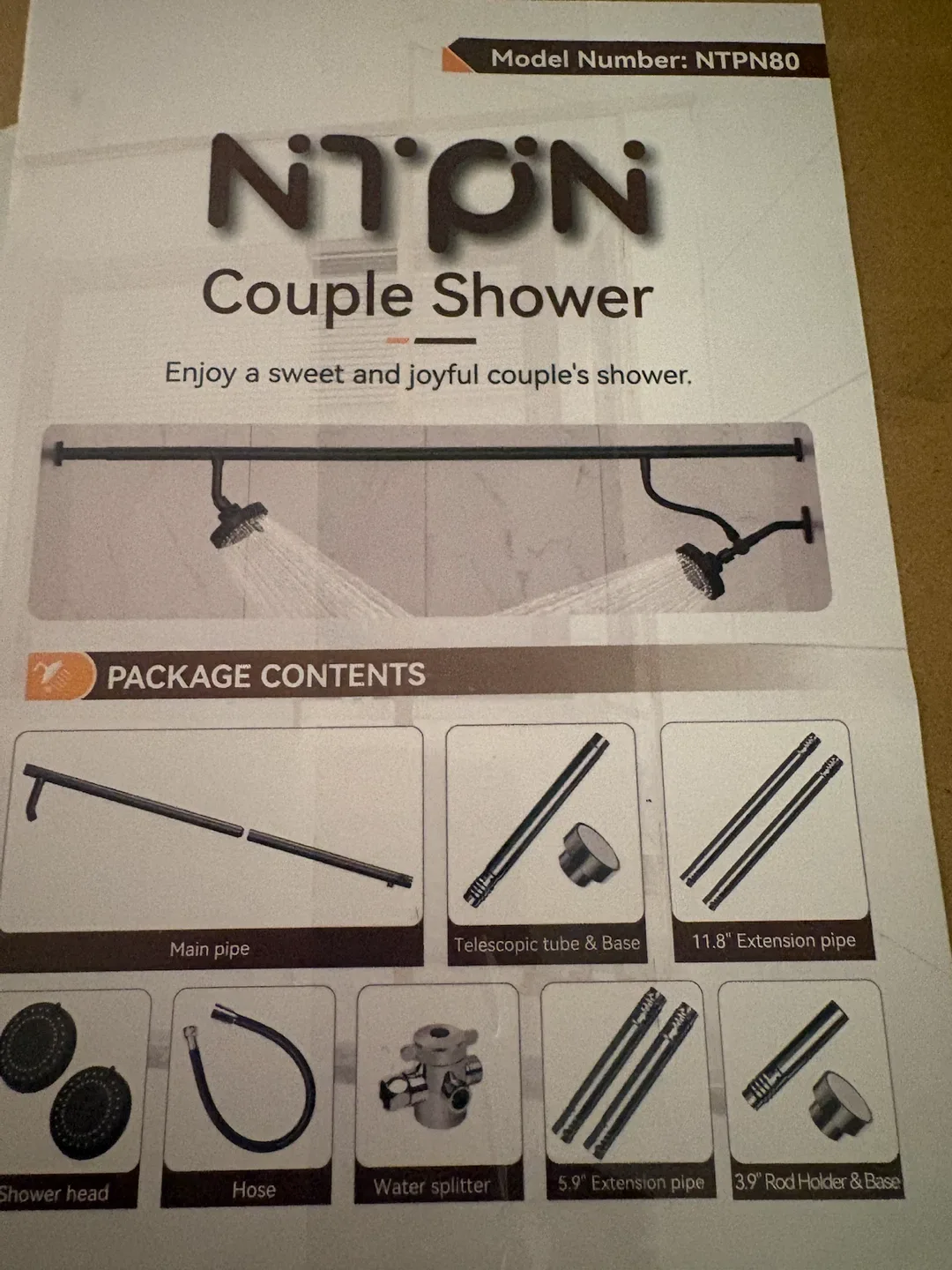 Nton Couple Shower Set Model NTPN80